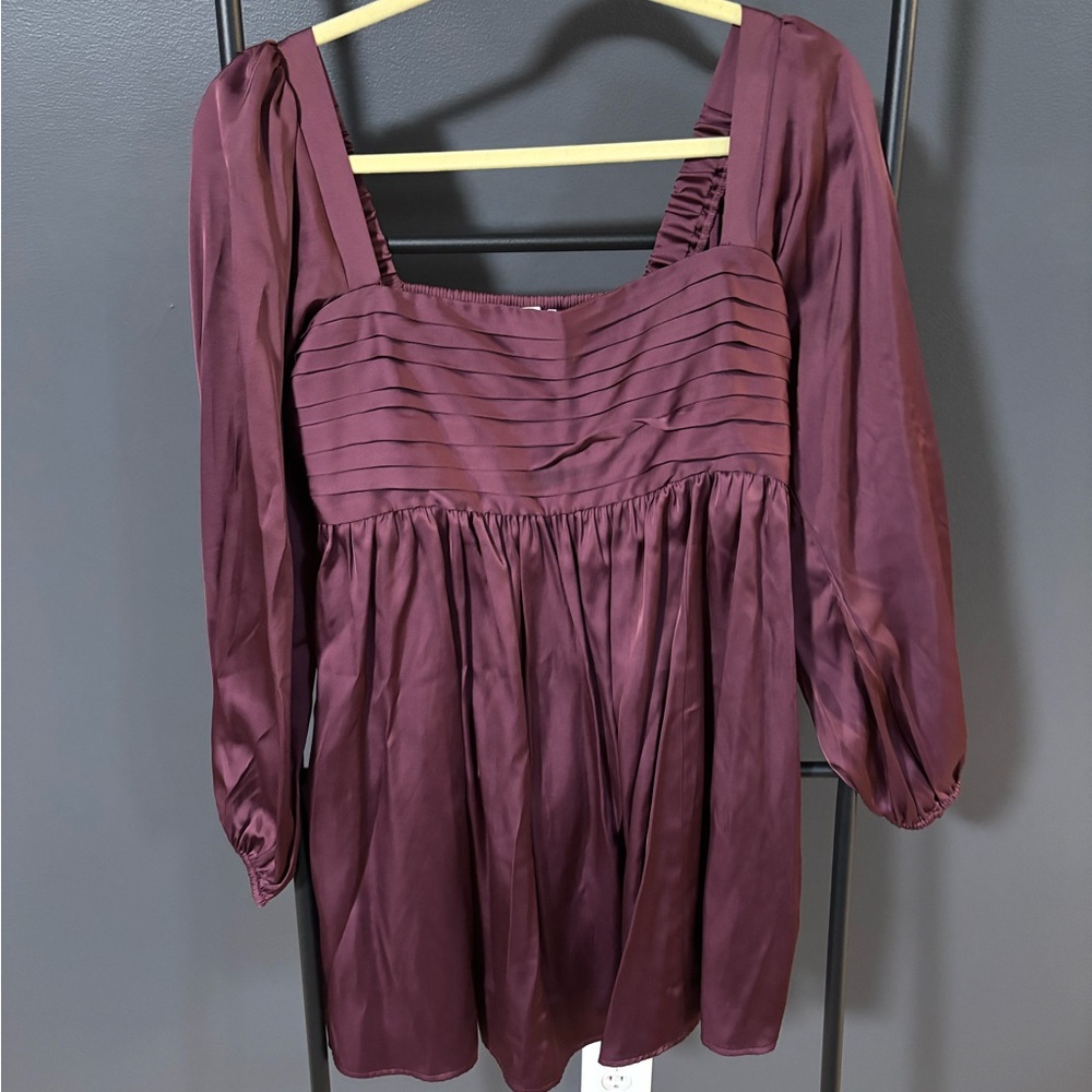 Abercrombie & Fitch Plum Long Sleeve Dress